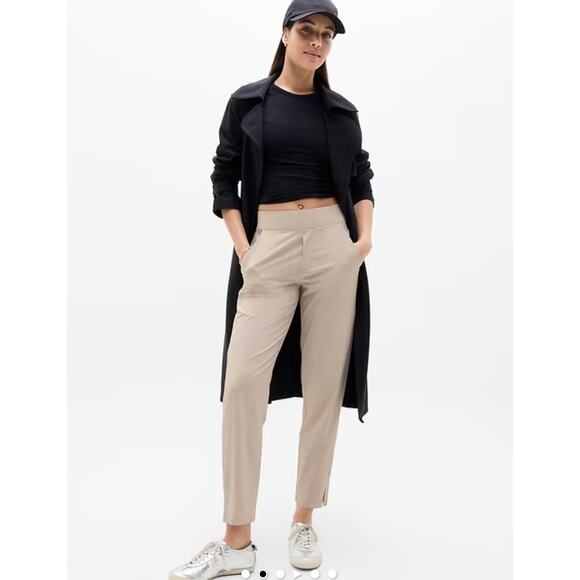 ATHLETA Brooklyn Mid-rise Ankle Pant in Abalone Cream Size 2 - Picture 9 of 10